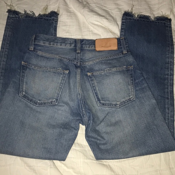 MOUSSY MV Leola Cropped Straight destroyed Jeans - Picture 9 of 15